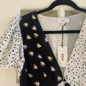 Rahi Patchwork Midi Dress